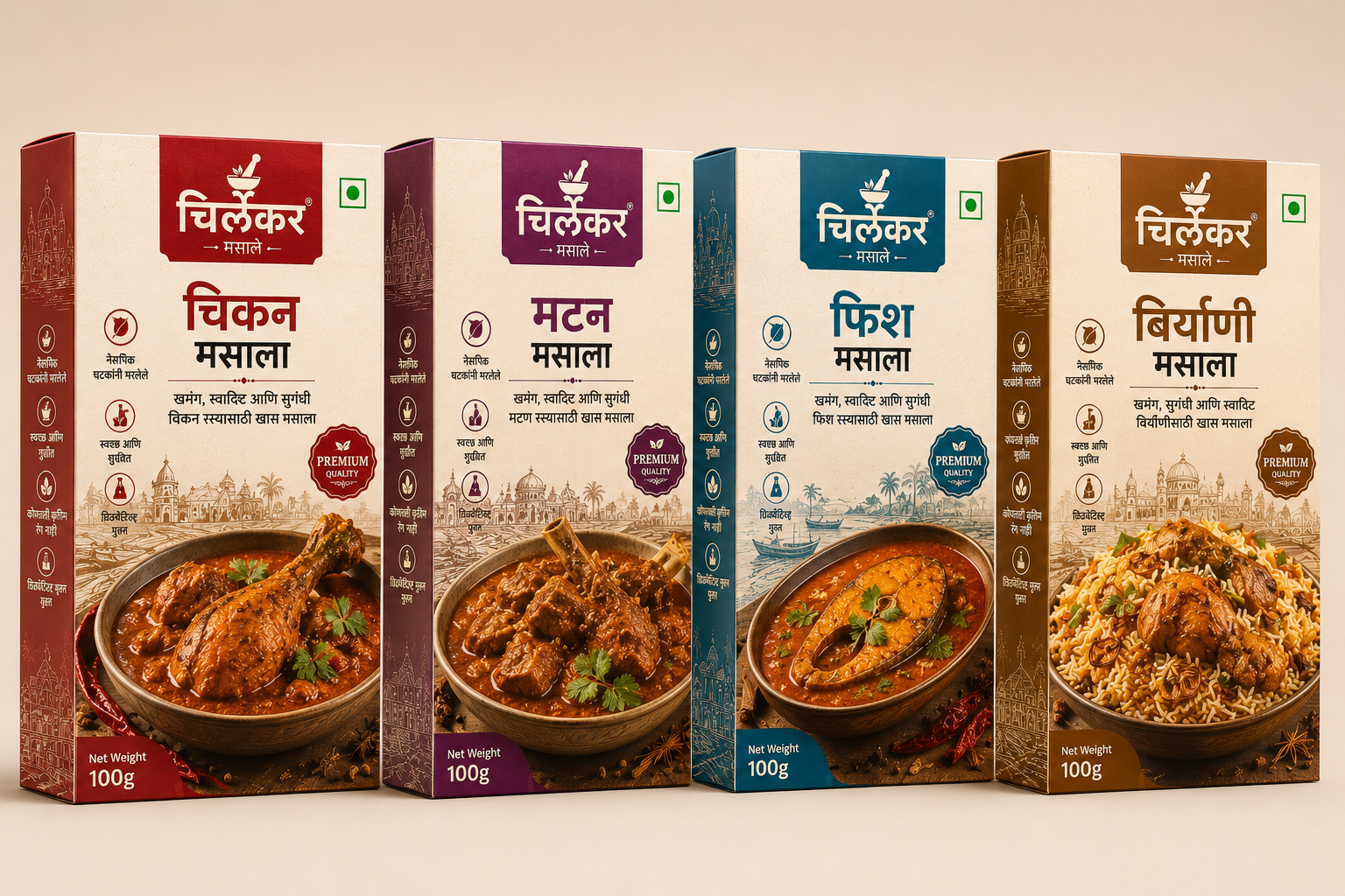 Chicken Masala, Mutton Masala, Fish Masala, Biryani Masala